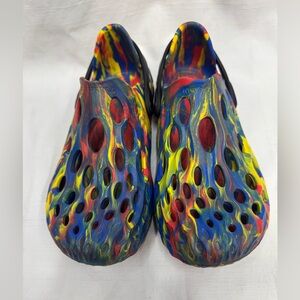 Merrell rainbow hydro mocc water hiking shoes women size 5 big kids 3.5